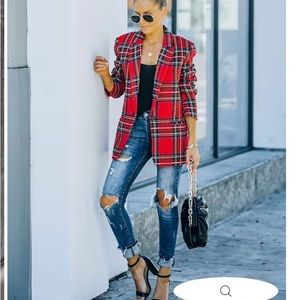 Plaid Blazer